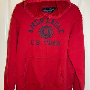 American Eagle Hoodie Red